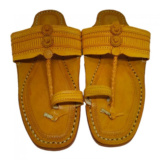 Fancy discount leather chappal